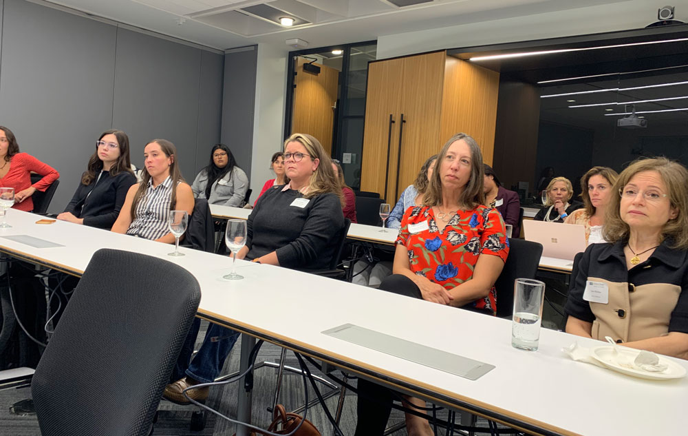 Attendees at leadership event