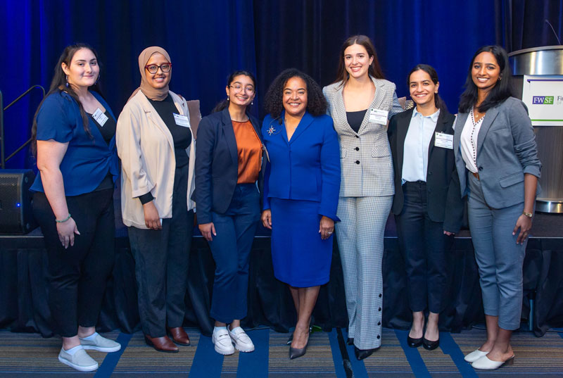 Teresa with Scholarship women