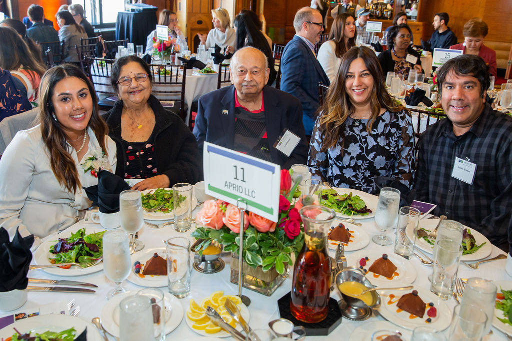 Table at scholarship lunch