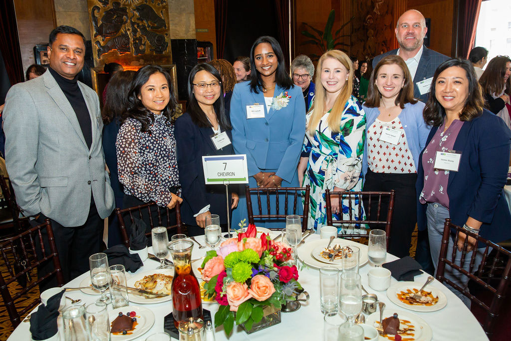 Table at scholarship lunch