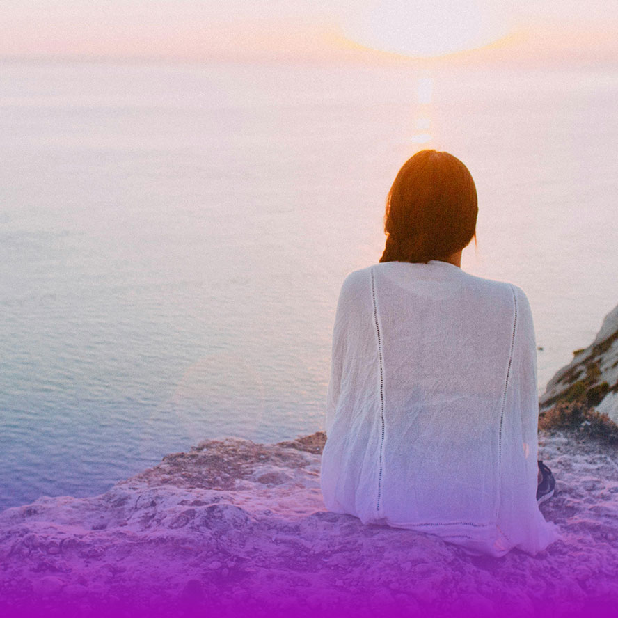 Woman meditating