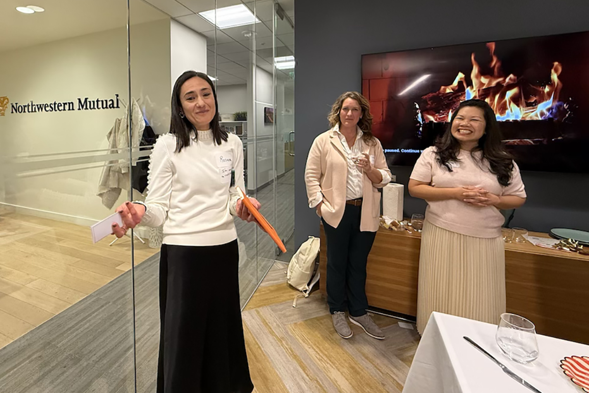 women at cookie exchange